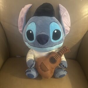 Lilo Stitch Elvis Stitch 16" Hug Me Vibrating Plush Rare Disney Plush Batteries‎
